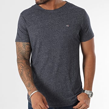 Tommy Jeans - Tee Shirt Slim Jaspe 9586 Bleu Chiné