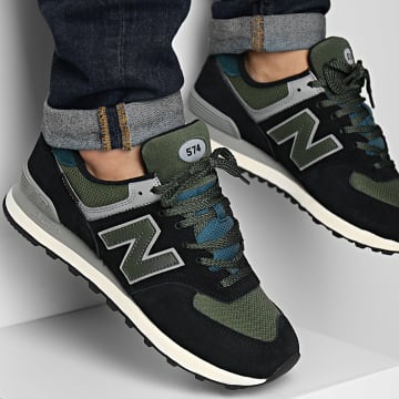 New balance negras y verdes clearance