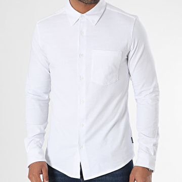 Only And Sons - Chemise Manches Longues Slim Noah 22027665 Blanc