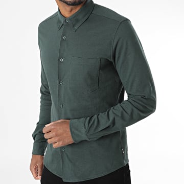 Only And Sons - Chemise Manches Longues Slim Noah 22027665 Vert Kaki
