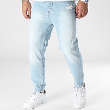 2Y Premium - Jeans slim con lavaggio blu