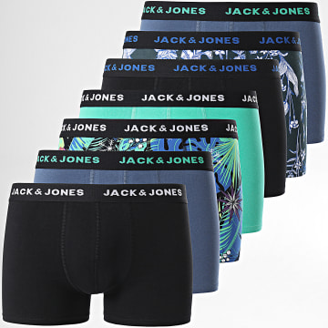 Jack And Jones - Pack De 7 Boxers Flower Mix Negro Azul Marino Verde Floral