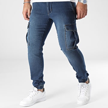 Only And Sons - Trama Pantaloni cargo in denim blu
