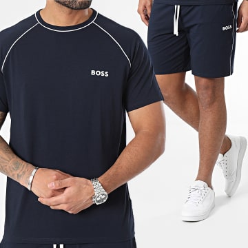  BOSS - Ensemble Tee Shirt Et Short Jogging Balance 50509420 Bleu Marine