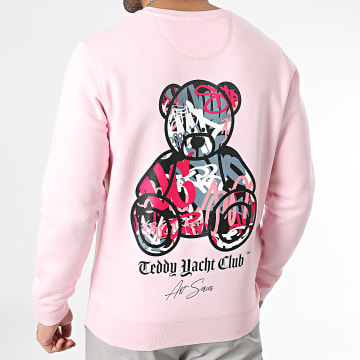 Teddy Yacht Club - Sweat Crewneck Art Series Pink Back Rose