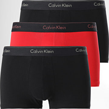 Calvin Klein - Juego De 3 Calzoncillos Negro Rojo Oro NB3873A