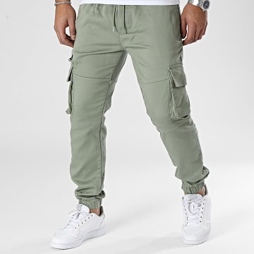 Frilivin - Pantalón cargo verde caqui