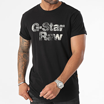 G-Star - Camiseta pintada D24667-336 Negro