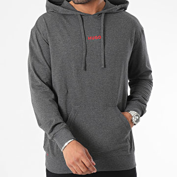  HUGO - Sweat Capuche Linked 50505110 Gris Anthracite Chiné