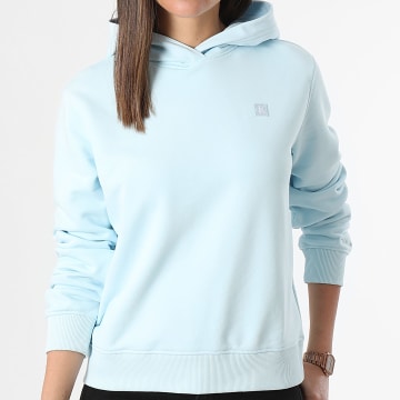 Calvin Klein - Sudadera con capucha 3227 para mujer, azul claro