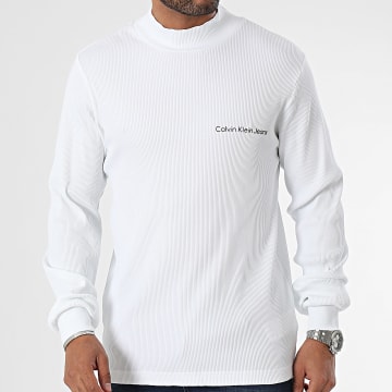 Calvin Klein - Camiseta de manga larga 4677 Blanco
