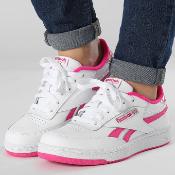 Reebok - Donna Club C Revenge Sneakers 100070174 Footwear White Laser Pink Gold