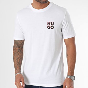 HUGO - Lote de 2 camisetas Dimento 50492550 Blanco
