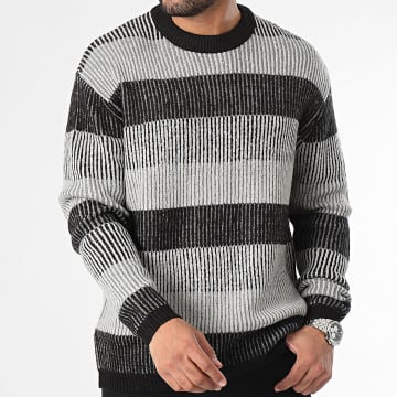 Only And Sons - Pull Tony Relax 22027693 Noir Gris