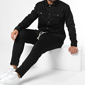 Uniplay - Set di maglietta nera e pantaloni da jogging