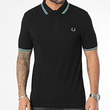  Fred Perry - Polo Manches Courtes Twin Tipped M3600 Noir
