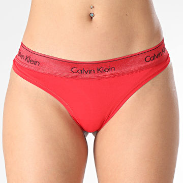 Calvin Klein - String Femme QF7449E Rouge
