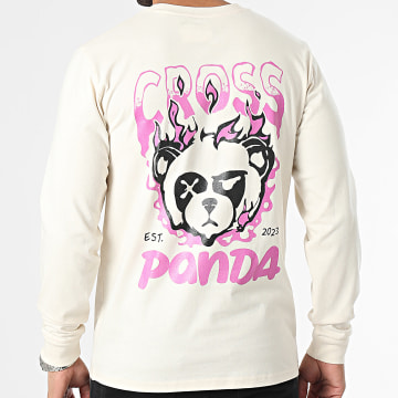  Cross Panda - Tee Shirt Manches Longues Est 2023 Beige