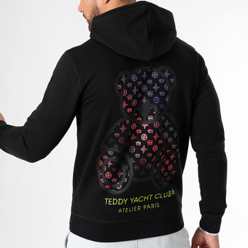 Teddy Yacht Club - Sudadera con capucha Street Couture Gradient Negra