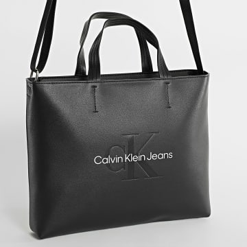 Calvin Klein - Bolso de mujer 1547 Negro Plata