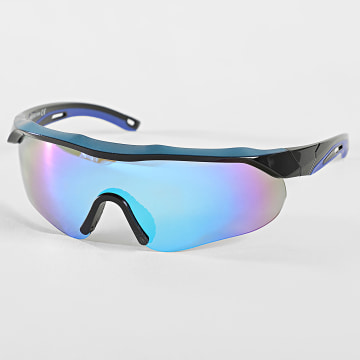 Classic Series - Occhiali da sole neri blu iridescenti