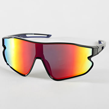 Classic Series - Gafas de sol negras iridiscentes