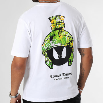  Looney Tunes - Tee Shirt Oversize Large Marvin Graffiti Green Blanc