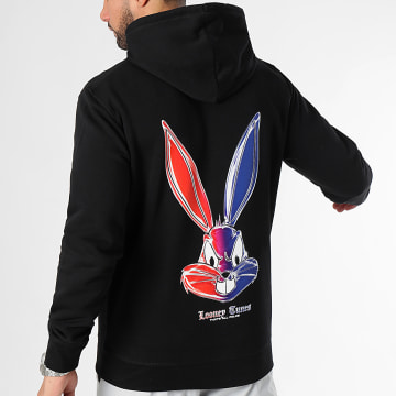 Looney Tunes - Sweat Capuche Angry Bugs Bunny Chrome Color Blue Orange Noir