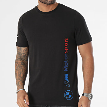 Puma - Camiseta cuello redondo BMW M Motorsport Logo 624155 Negro