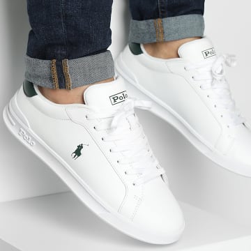 Polo Ralph Lauren - Baskets Heritage Court II Blanc Vert