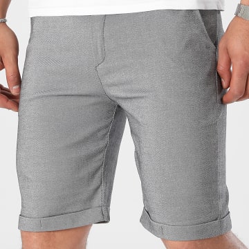 LBO - Pantaloncini chino con risvolto 0674 grigio erica