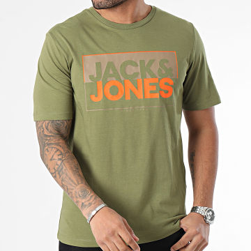 Jack And Jones - Box Tee Shirt Verde Khaki