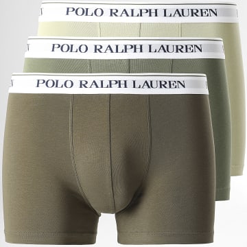  Polo Ralph Lauren - Lot De 3 Boxers Vert Kaki