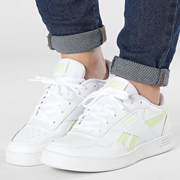Reebok - Sneakers donna Reebok Court Advance 100033809 White Citrus Glow Footwear White