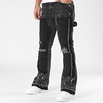 2Y Premium - Jeans flare grigio antracite
