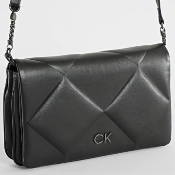  Calvin Klein - Sac A Main Femme Re-Lock Quilt Shoulder Bag 1021 Noir