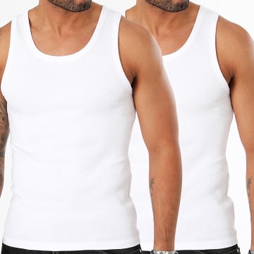 LBO - Lote de 2 camisetas de tirantes blancas 3194