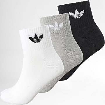 adidas - Confezione da 3 paia di calzini IJ5612 nero bianco grigio erica