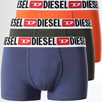  Diesel - Lot De 3 Boxers Damien 00ST3V Orange Vert Kaki Bleu