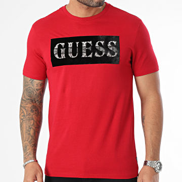 Guess - M4RI70-K9RM1 Camiseta cuello redondo Rojo