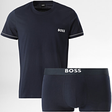 BOSS - Set camicia e boxer 50509256 blu navy