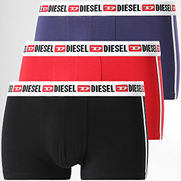 Diesel - Confezione da 3 Shawn 00SAB2-0AMAL Nero Rosso Navy Boxer