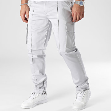 ADJ - Pantalones cargo gris claro
