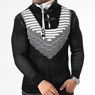 Classic Series - Amplified Collar Sweater Negro Blanco