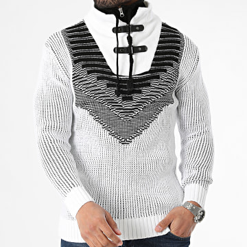 Classic Series - Amplified Collar Sweater Blanco Negro