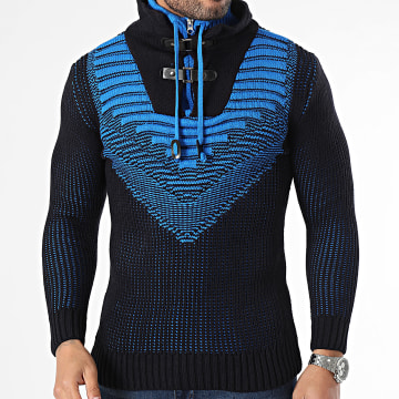 Classic Series - Amplified Neck Sweater Azul Negro