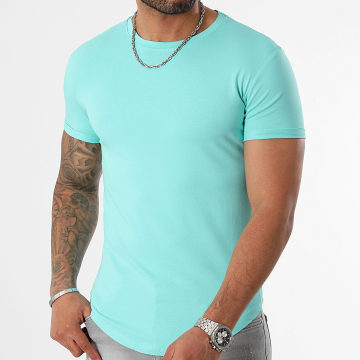 LBO - Tee Shirt Long 0835 Bleu Turquoise