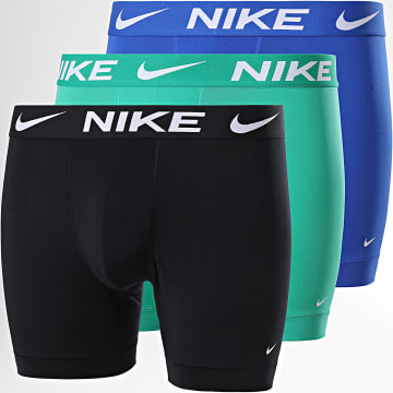 Nike - Set di 3 boxer Dri-Fit Essential Micro KE1157 nero blu reale verde