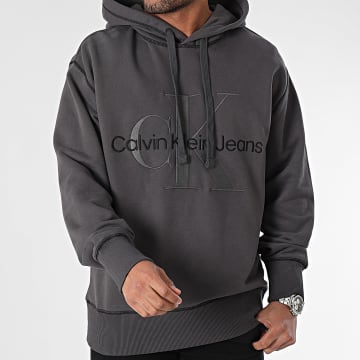 Calvin Klein - Sudadera con capucha 4623 Gris marengo
