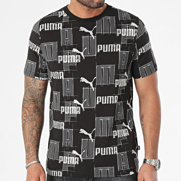 Puma - Camiseta cuello redondo Essential Logo Lab 678982 Negro
